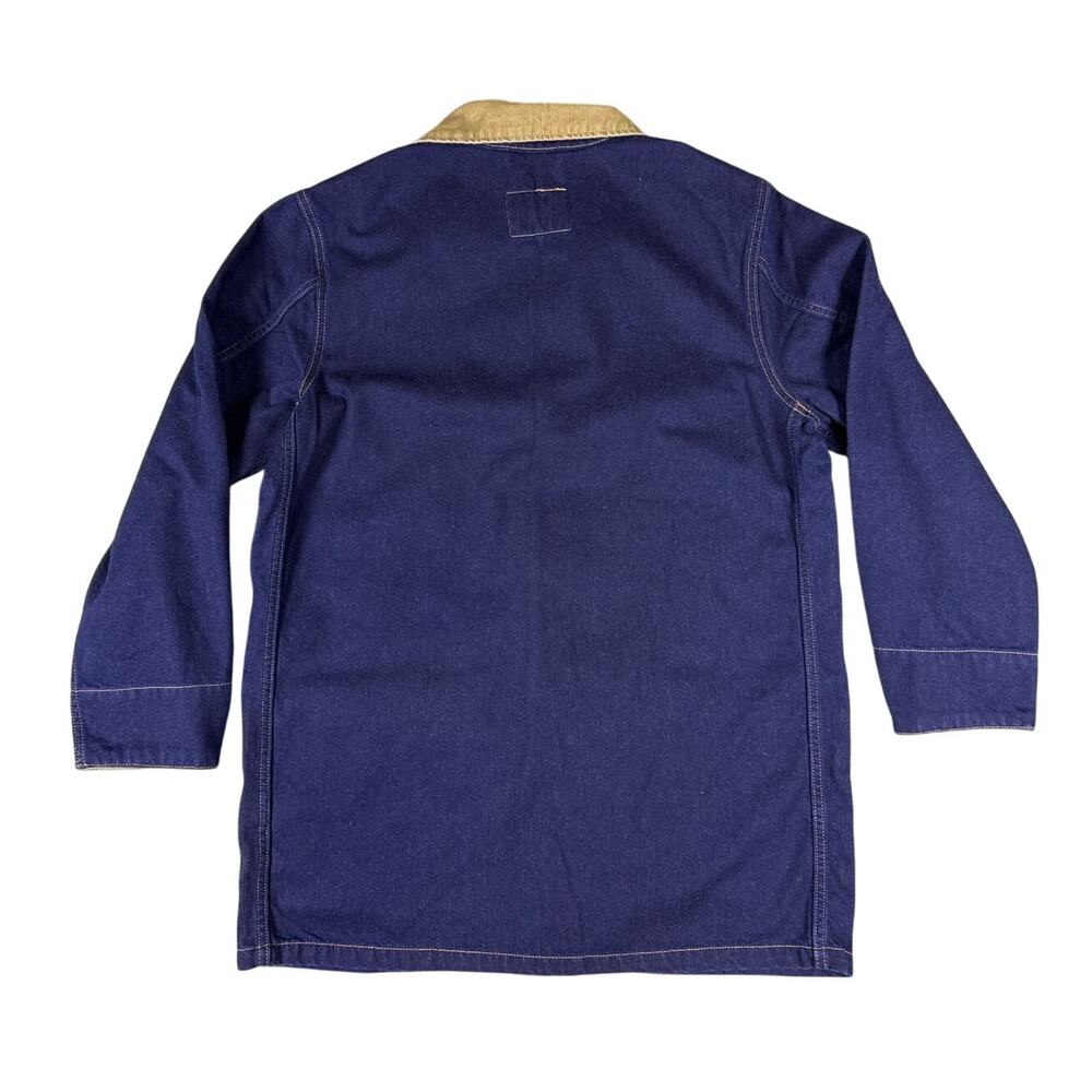 Levi's Denim Chore Coat Cypress Mens Small Dark Indigo Rinse Mid‎ Length Button - Picture 5 of 12